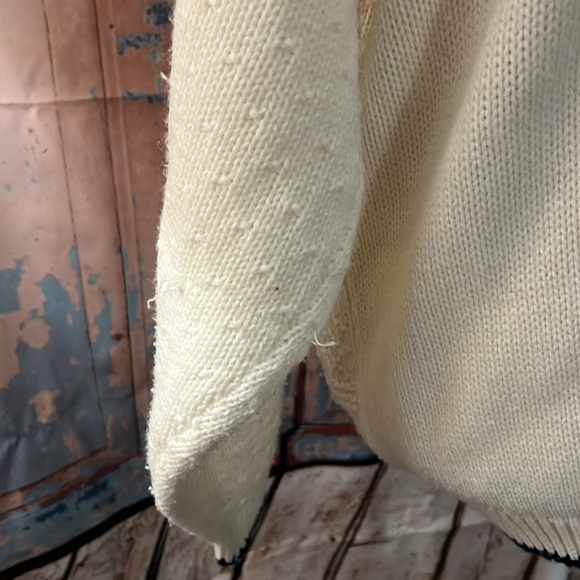 Gina Peters Sport vintage cardigan sweater preppy, cottagecore, cozy aesthetic M - Picture 6 of 7